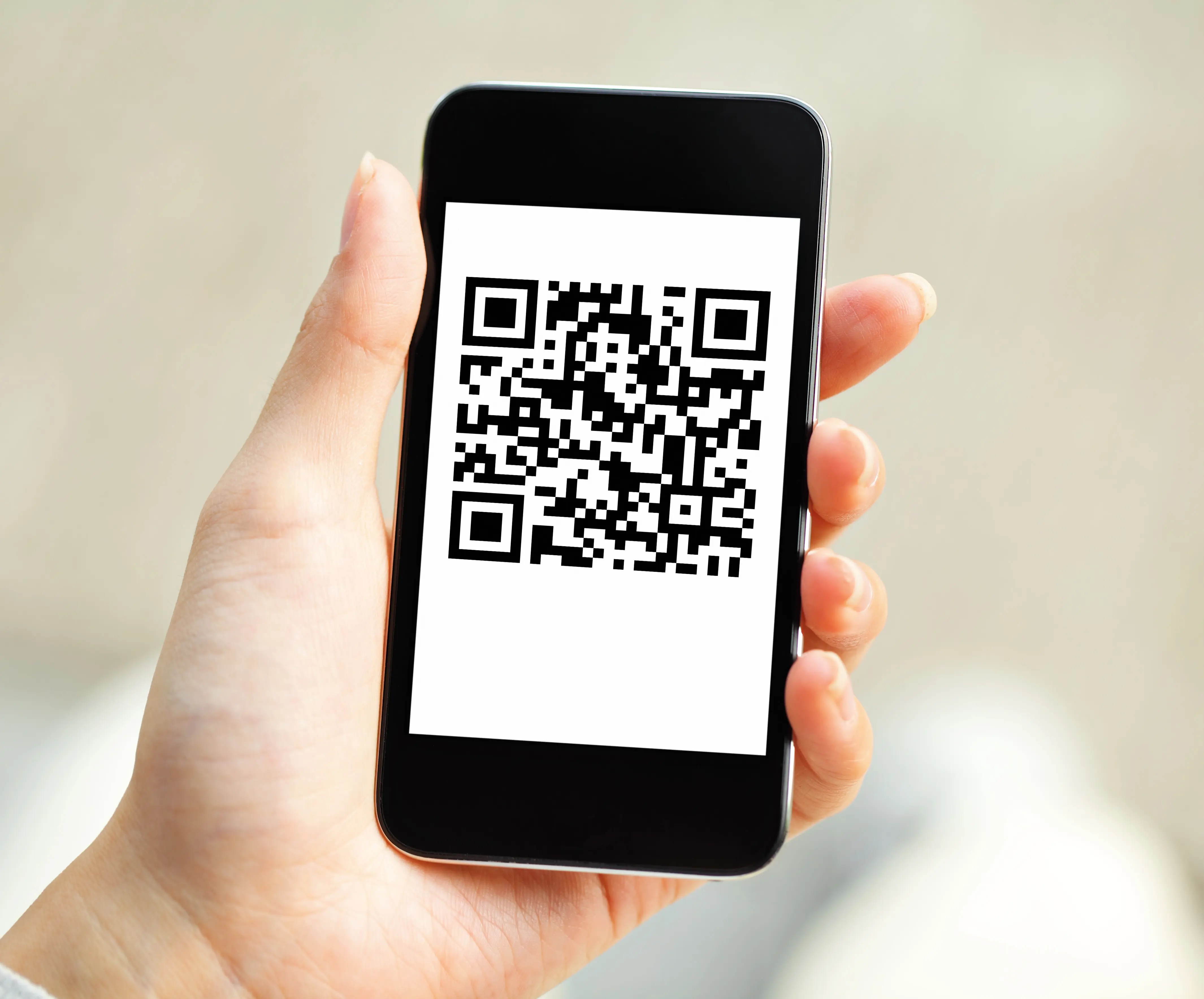 TWAC QR Code on phone
