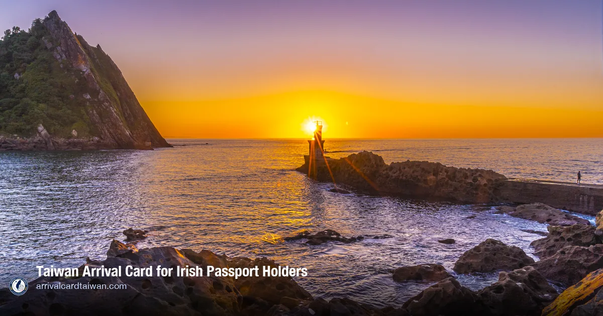Taiwan Arrival Card for Irish Citizens